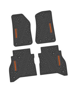 20-24 Jeep Gladiator Front and RearTire Tread/Scorched Earth Scene w/ Gladiator Insert - Black w/ Orange Insert