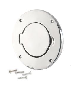Kentrol 30553 Stainless Steel Gas Hatch Cover for 97-06 Jeep Wrangler TJ