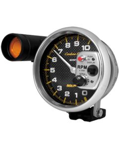 CARBON 5IN TACH W/SHFT LIGHT PED-MOUNT