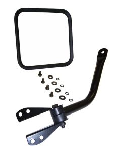 MIRROR & ARM ONLY RH BLK 55-86 CJ