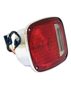 Crown Automotive  Chrome Tail Lamp for 76-80 Jeep CJ-5 and CJ-7