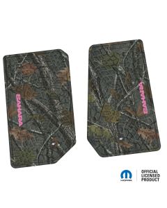 07-13 Jeep JK 2 Dr Front -Tire Tread/Scorched Earth Scene w/ Sahara Insert - Rugged Woods w/ Pink insert