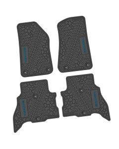 21-24 Jeep 4xe Front and RearTire Tread/Scorched Earth Scene w/ Sahara Insert - Black w/ Dark Blue Insert