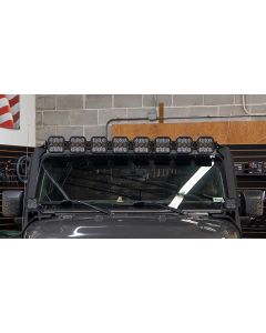 Diode Dynamics DD7262 SS5 Pro CrossLink Windshield White Combo Lightbar Kit for 18-22 Jeep Wrangler JL