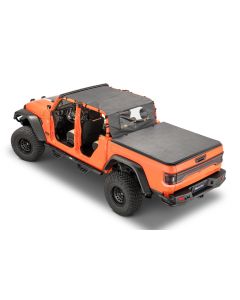 Bimini Top Plus /Windstopper Combo,2020-current Jeep JT Gladiator 4Dr, Black Diamond