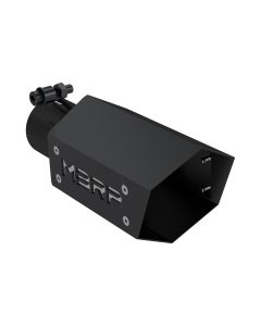 MBRP  4" Universal Black Series Hex Exhaust Tips with MBRP Logo 