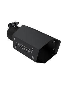 MBRP  4" Universal Black Series Hex Exhaust Tips with MBRP Logo 
