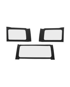 OE JL Replacement Windows - Jeep 2018-23 Wrangler JL (4-Door; Black Twill; Clear)
