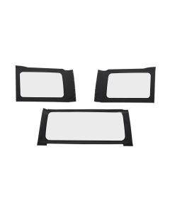 OE JL Replacement Windows - Jeep 2018-23 Wrangler JL (4-Door; Black Twill; Clear)
