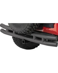TUBE RR HITCH BUMPER 55-86 CJ TEXT BLK         KIT
