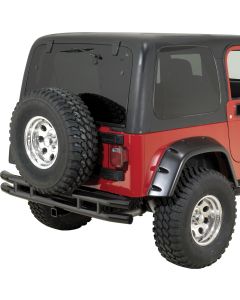 Rugged Ridge  Double Tube Rear Bumper with Hitch for 87-06 Jeep Wrangler YJ & TJ
