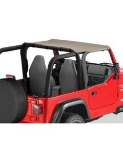 Rugged Ridge 13580.36 Bimini Header Top in Khaki Diamond for 03-06 Jeep Wrangler TJ