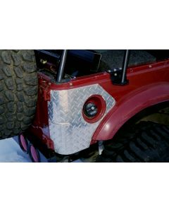 Warrior Products Warrior Diamond Plate Corners for 86-94 Suzuki Samurai with Soft Top