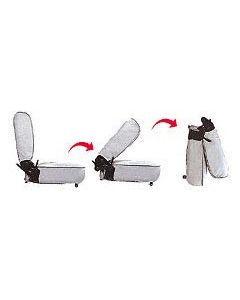 Smittybilt  Rear Fold & Tumble Seat for 87-95 Jeep Wrangler YJ