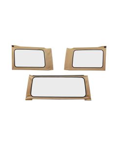 OE JL Replacement Windows - Jeep 2018-23 Wrangler JL (4-Door; Tan Twill; Clear)
