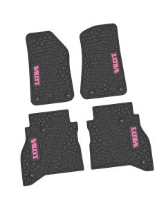 20-24 Jeep Gladiator Front and RearTire Tread/Scorched Earth Scene w/ Willys Insert - Black w/ Pink Insert