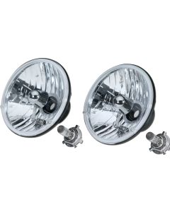 Rampage Products 5089925 Rampage H4 MSR Headlight Conversion Kit for 58-86 Jeep CJ with 12 volt system and 97-06 Jeep Wrangler TJ & Unlimited