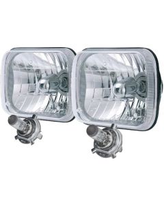 Rampage Products 5089927 H4 MSR Headlight Conversion Kit for 84-01 Jeep Cherokee XJ, 86-92 Jeep Comanche MJ & 87-95 Jeep Wrangler YJ