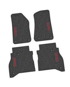 20-24 Jeep Gladiator Front and RearTire Tread/Scorched Earth Scene w/ Gladiator Insert - Black w/ Red Insert