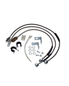Crown Automotive RT31015 Stainless Steel Brake Hose Kit for 87-06 Jeep Wrangler YJ & TJ; 84-01 Cherokee XJ and 93-98 Grand Cherokee ZJ 