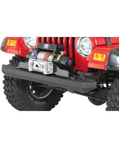 Rugged Ridge 11502.20 Classic Rock Bumper Front in Textured Black for 87-06 Jeep Wrangler YJ, TJ & Unlimited
