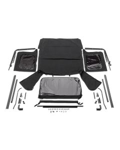 Rugged Ridge  Complete Soft Top w/Frame for 76-95 Jeep CJ7 & Wrangler YJ with Full Steel Doors