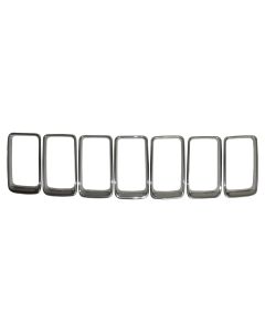 Crown Automotive 68285652AA Brushed Platinum Grille Inserts  for 15-16 Jeep Grand Cherokee WK