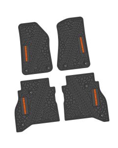 20-24 Jeep Gladiator Front and RearTire Tread/Scorched Earth Scene w/ Rubicon Insert - Black w/ Orange Insert