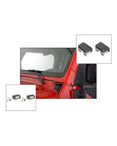 Quadratec  Ultimate Windshield Light Pod Combo for 97-06 Jeep Wrangler TJ