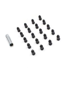 LUG PACK - CAR SPLINE 1/2 (BLK)(20 LUGS+KEY)