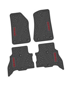 21-24 Jeep 4xe Front and RearTire Tread/Scorched Earth Scene w/ 4xe Insert - Black w/ Red Insert
