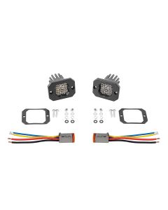 Diode Dynamics DD7427P Stage Series C1R White Flood Flush Mount LED Pod Kit 