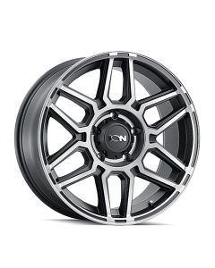 ION TYPE 146 MATTE BLACK W/MACHINED DART TINT 20X10 5-127  -19MM 78.1MM
