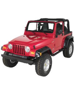 57IN FRONT ROCK BUMPR W/REC BLACK 76-06 533-124