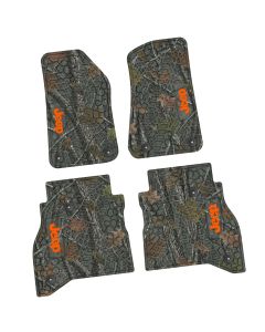20-24 Jeep Gladiator Front and RearTire Tread/Scorched Earth Scene w/ JEEP Insert - Rugged Woods w/ Orange insert