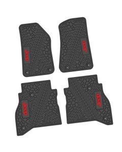 20-24 Jeep Gladiator Front and RearTire Tread/Scorched Earth Scene w/ JEEP Insert - Black w/ Red Insert