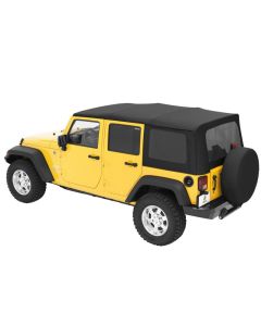 Bestop 79137-35 Sailcloth Replace-a-top Soft Top with Tinted Windows for 07-09 Jeep Wrangler Unlimited JK 4 Door