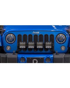 Diode Dynamics DD7229 SS5 4-Pod CrossLink Grille Lightbar Kit Sport White Combo for 07-18 Jeep Wrangler JK