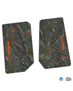 07-13 Jeep JK 2 Dr Front -Tire Tread/Scorched Earth Scene w/ Wrangler Insert - Rugged Woods w/ Orange insert