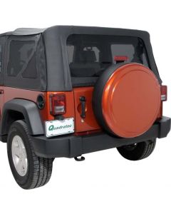 Mopar 82209934 Tinted Soft Top Window Kit in Black for 07-10 Jeep Wrangler JK 2 Door