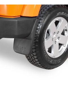Mopar 82210232 Rear Jeep Logo Splash Guards for 07-18 Jeep Wrangler JK