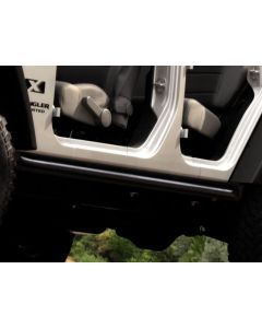 82210575AH - ROCKRAILS SATIN BLK W/TUB RAIL 07JK 4DR