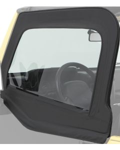 Bestop 5179515 HighRock 4x4 Element Upper Doors in Black Denim for 80-95 Jeep CJ-7, CJ-8 Scrambler & Wrangler YJ