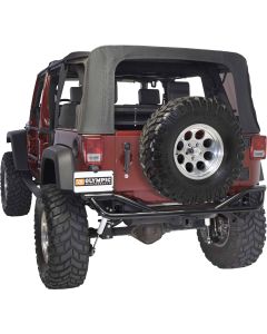 NEW BOA REAR BUMPER-GLOSS BLK 07-UP JK  250-171