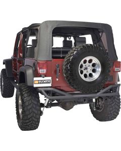 NEW BOA REAR BUMPER-RUB BLK 07-UP JK    250-174