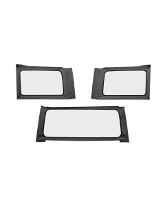 OE JL Replacement Windows - Jeep 2018-23 Wrangler JL (4-Door; Black Vinyl; Clear)