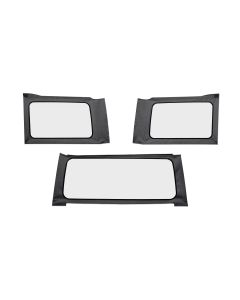 OE JL Replacement Windows - Jeep 2018-23 Wrangler JL (4-Door; Black Vinyl; Clear)