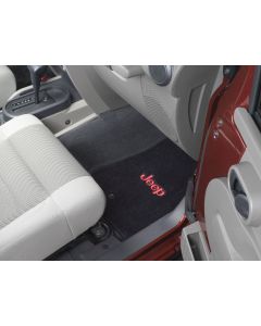 Lloyd Mats  Custom Front & Rear Floor Mat Combo with Jeep Logo Embroidery for 07-10 Jeep Wrangler Unlimited JK 4 Door