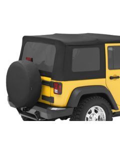 Bestop 58130-35 Tinted Window Kit in Black Diamond for 07-10 Jeep Wrangler Unlimited JK 4 Door with Factory Soft Top or Sailcloth Replace-a-top