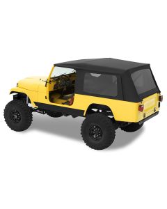 Bestop  Supertop Soft Top with Tinted Windows in Black Denim for 81-85 Jeep CJ-8 Scrambler